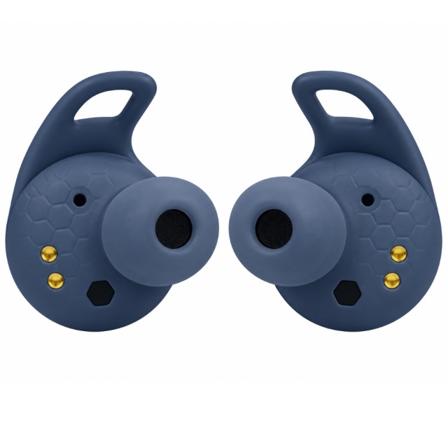 Bluetooth Hands Free JBL Reflect Aero In-ear με Hybrid ANC 16 ώρες Λειτουργία ΒΤ 5.2 IP68 και Θήκη Φόρτισης Μπλε