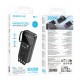 Power Bank Borofone BJ76A 20000mAh με 4 Καλώδια Φόρτισης και 4 Θύρες USB-C USB-A Lightning Micro-USB και LED Ένδειξη Μπαταρίας Μαύρο