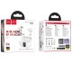 Wireless Hands Free Hoco EQ27 Fun ANC+ENC v5.4 300mAh 7 Ώρες Λειτουργίας Εναλλαγή Master / Slave Συμβατά με Siri Λευκά