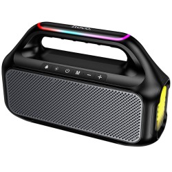 Φορητό Ηχείο Wireless Hoco HC47 Delight TWS BT 6.0 2400mAh 2x15W με FM Micro-SD USB Playback και AUX Μαύρο