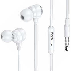 Hands Free Hoco M116 Benevolent με Μικρόφωνο 3.5mm Λευκά 1.2m