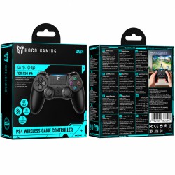 Gamepad Hoco GA34 800mAh BT v4.2 Dual Motor Δόνηση Θύρα AUX Συμβατό με PS4 PS5 Μαύρο Gamepad Hoco GA34 800mAh BT v4.2 Dual Motor Δόνηση Θύρα AUX Συμβατό με PS4 PS5 Μαύρο