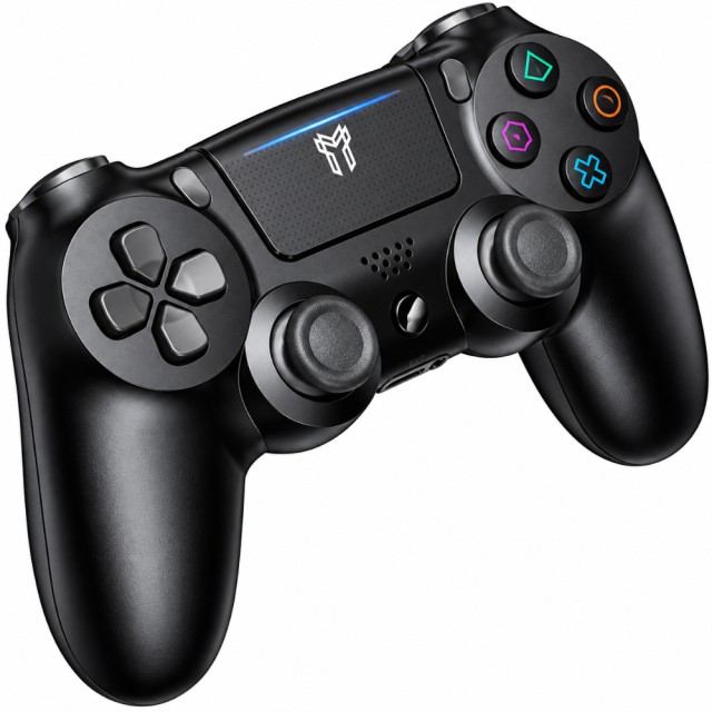 Gamepad Hoco GA34 800mAh BT v4.2 Dual Motor Δόνηση Θύρα AUX Συμβατό με PS4 PS5 Μαύρο