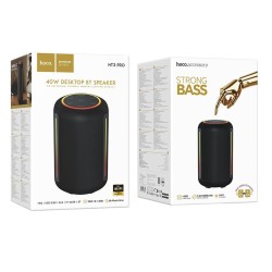 Φορητό Ηχείο Wireless Hoco HT3 Pro Platinum TWS BT v6.0 4000mAh 2x20W USB Micro-SD AUX και Ambient Φωτισμό