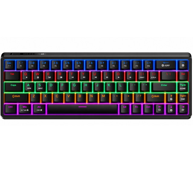Ενσύρματο Gaming Μηχανικό Πληκτρολόγιο Hoco GM703 Rico 68 Πλήκτρων RGB Φωτισμό και Καλώδιο USB-C 1.5m