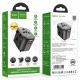 Φορτιστής Ταξιδίου Hoco. DC44 Universal Converter US EU AU UK με 2xUSB-A 1xUSB-C PD20W Μαύρος