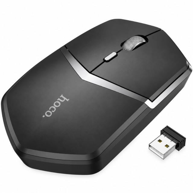Ασύρματο Ποντίκι Hoco. DI33 Cool Ultra-light 1600dpi 4 Πλήκτρων 2.4GHz Μαύρο