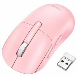 Ασύρματο Ποντίκι Hoco. DI88 Dragon Ultra-light 1600dpi 6 Πλήκτρων 2.4GHz + BT v5.2 Ροζ