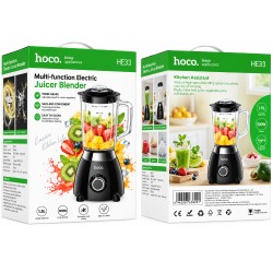 Μπλέντερ Hoco. HE33 Retro 1.5lt 500W με Λεπίδες απο Ανοξείδωτο Ατσάλι Γυάλινη Κανάτα 2 Ταχύτητες + Pulse Μαύρο Μπλέντερ Hoco. HE33 Retro 1.5lt 500W με Λεπίδες απο Ανοξείδωτο Ατσάλι Γυάλινη Κανάτα 2 Ταχύτητες + Pulse Μαύρο
