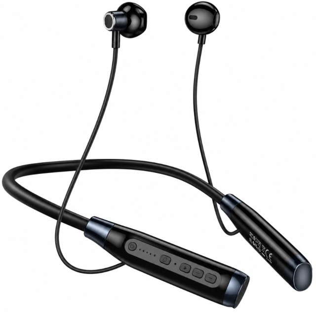 Bluetooth Hands Free Hoco. DSS07 Excellent Neckband v5.4 1200mAh MicroSD 200 Ώρες Αναπαραγωγής Μαύρα Bluetooth Hands Free Hoco. DSS07 Excellent Neckband v5.4 1200mAh MicroSD 200 Ώρες Αναπαραγωγής Μαύρα