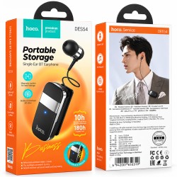 Bluetooth Hands Free Hoco. DES54 String v5.4 70mAh 10hr Talk Time Μήκος Καλωδίου 30cm Μαύρο