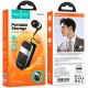 Bluetooth Hands Free Hoco. DES54 String v5.4 70mAh 10hr Talk Time Μήκος Καλωδίου 30cm Μαύρο