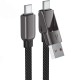 Καλώδιο Acefast C13-04 USB-C σε USB-C / USB-A 3A 60W Braided Μαύρο 1.2m Καλώδιο Acefast C13-04 USB-C σε USB-C / USB-A 3A 60W Braided Μαύρο 1.2m
