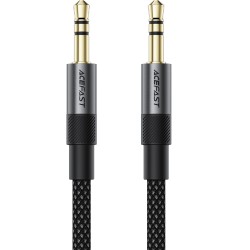 Καλώδιο σύνδεσης Ήχου Acefast J10 3.5mm Αρσενικό σε 3.5mm Αρσενικό Braided Μαύρο 1m