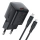 Φορτιστής Ταξιδίου Acefast A118 Mini Fast Charging 1xUSB-C PD30W QC3.0 GaN με USB-C σε Lightning Καλώδιο 1.2m Μαύρος Φορτιστής Ταξιδίου Acefast A118 Mini Fast Charging 1xUSB-C PD30W QC3.0 GaN με USB-C σε Lightning Καλώδιο 1.2m Μαύρος