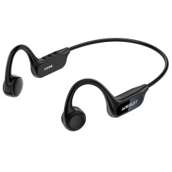 Bluetooth Hands Free Acefast N10 Neckband ENC v6.0 220mAh 12hrs Αναπαραγωγής IP68 με 8GB Μνήμη για Χρήση χωρίς Bluetooth Μαύρα