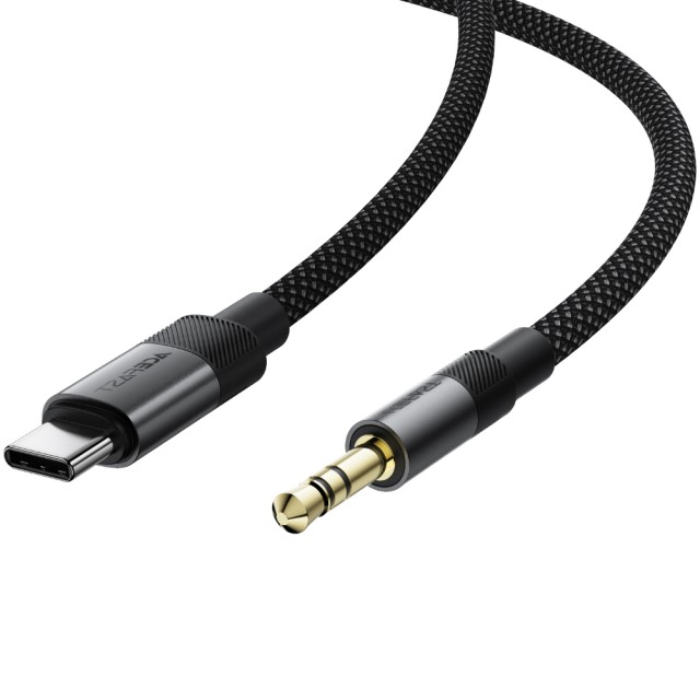 Καλώδιο Ήχου Acefast J11 USB-C σε 3.5mm Braided  Μαύρο 1m