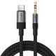 Καλώδιο Ήχου Acefast J11 USB-C σε 3.5mm Braided  Μαύρο 1m