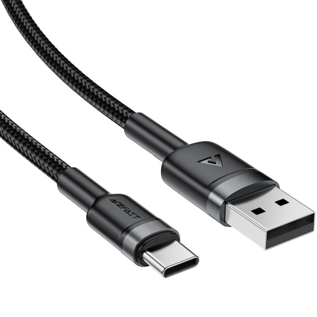 Καλώδιο Acefast C22-04 USB-A σε USB-C 18W 3A Braided Μαύρο 1.2m Καλώδιο Acefast C22-04 USB-A σε USB-C 18W 3A Braided Μαύρο 1.2m