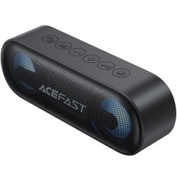 Φορητό Ηχείο Wireless Acefast K13 v6.0 TWS ENC 16W 1800mAh AUX TF Card και RGB Φωτισμό IPX6 Μαύρο