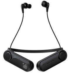 Bluetooth Hands Free Acefast N11 Neckband ENC v6.0 900mAh TF Card 90hrs Αναπαραγωγής με Ενσωματωμένα Ηχεία 1.5W και Δόνηση IPX4 Μαύρα