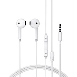 Hands Free Acefast L14 Earphones Stereo 3.5mm με Μικρόφωνο Λευκά 1.2m