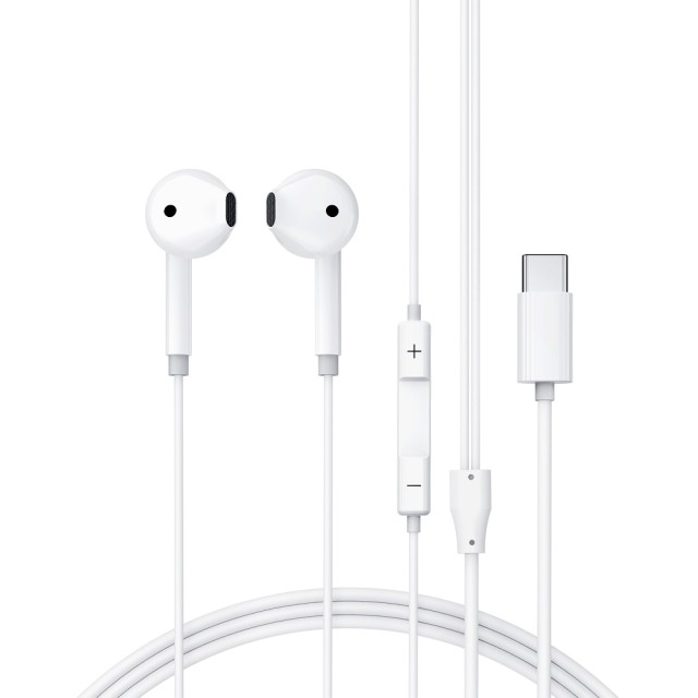 Hands Free Acefast L13 Earphones Stereo USB-C με Μικρόφωνο Λευκά 1.2m Hands Free Acefast L13 Earphones Stereo USB-C με Μικρόφωνο Λευκά 1.2m