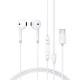 Hands Free Acefast L13 Earphones Stereo USB-C με Μικρόφωνο Λευκά 1.2m Hands Free Acefast L13 Earphones Stereo USB-C με Μικρόφωνο Λευκά 1.2m