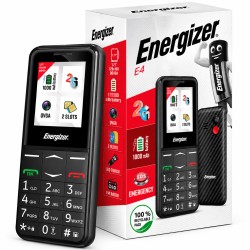 Energizer Feature E4 32MB/2GB Dual Sim 2G 1.77" Μαύρο με πλήκτρο SOS, Handsfree,Φορτιστή UK και EU