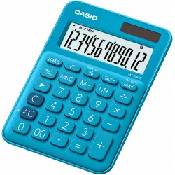 Αριθμομηχανή Dual 12 Ψηφίων LCD Display Casio MS-20UC-BU Μπλε