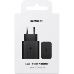 Φορτιστής Ταξιδίου Samsung EP-T6010NBEGWW USB-C GaN 60W Power Delivery Μαύρος