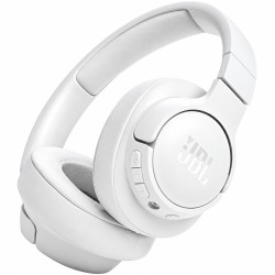 Bluetooth Ακουστικά Over Ear Ασύρματα & Ενσύρματα JBL Tune 720BT με Pure Bass Voice Aware Jack 3.5mm 76h Playtime και Quick Charge White
