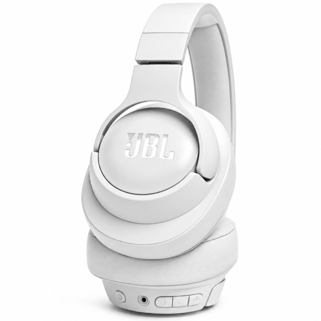 Bluetooth Ακουστικά Over Ear Ασύρματα & Ενσύρματα JBL Tune 720BT με Pure Bass Voice Aware Jack 3.5mm 76h Playtime και Quick Charge White