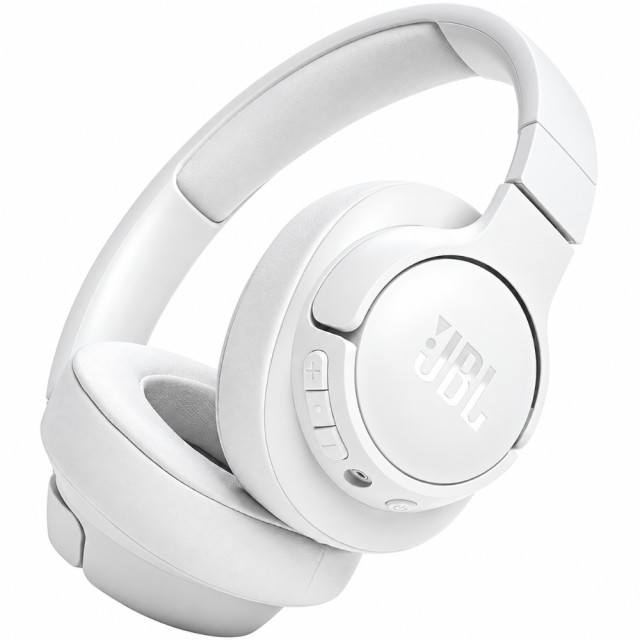 Bluetooth Ακουστικά Over Ear Ασύρματα & Ενσύρματα JBL Tune 720BT με Pure Bass Voice Aware Jack 3.5mm 76h Playtime και Quick Charge White