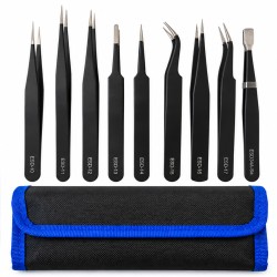 Σετ Μεταλλικών Λαβίδων Επισκευής 9 σε 1 για Apple iPhone / Samsung / Xiaomi
