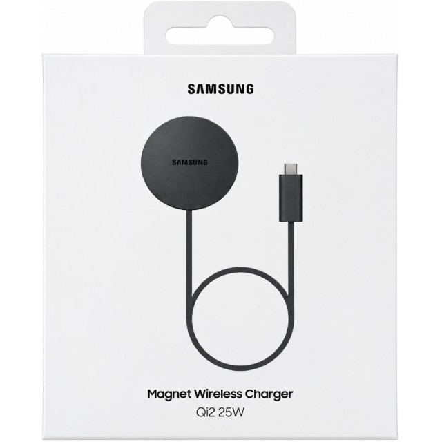 Ασύρματος Φορτιστής Slim Samsung EPP2900BBEGWW Qi2.2 25W MagSafe και MPP με USB-C Braided Καλώδιο Μαύρος Ασύρματος Φορτιστής Slim Samsung EPP2900BBEGWW Qi2.2 25W MagSafe και MPP με USB-C Braided Καλώδιο Μαύρος