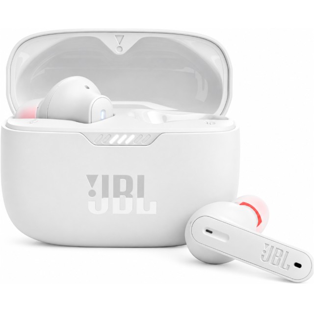 Bluetooth Hands Free JBL Tune 230NC In-ear v5.2 TWS IPX4 Pure Bass με 4-Mic ANC Smart Ambient Λευκά Bluetooth Hands Free JBL Tune 230NC In-ear v5.2 TWS IPX4 Pure Bass με 4-Mic ANC Smart Ambient Λευκά