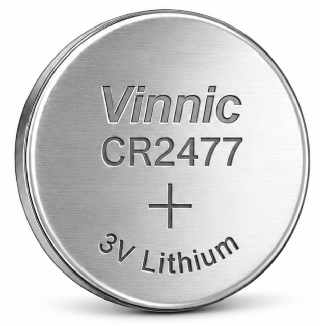 Buttoncell Vinnic CR2477 3V με Διάτρητη Συσκευασία 1 Τεμάχιο