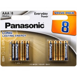 Μπαταρία Αλκαλική Panasonic Everyday Power LR03EPS/8BP size AAA 1.5V Τεμ, 8