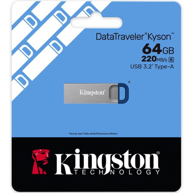 Kingston Flash Drive DataTraveler Kyson Gen 2 64GB USB 3.2 DTKNG2/64GB