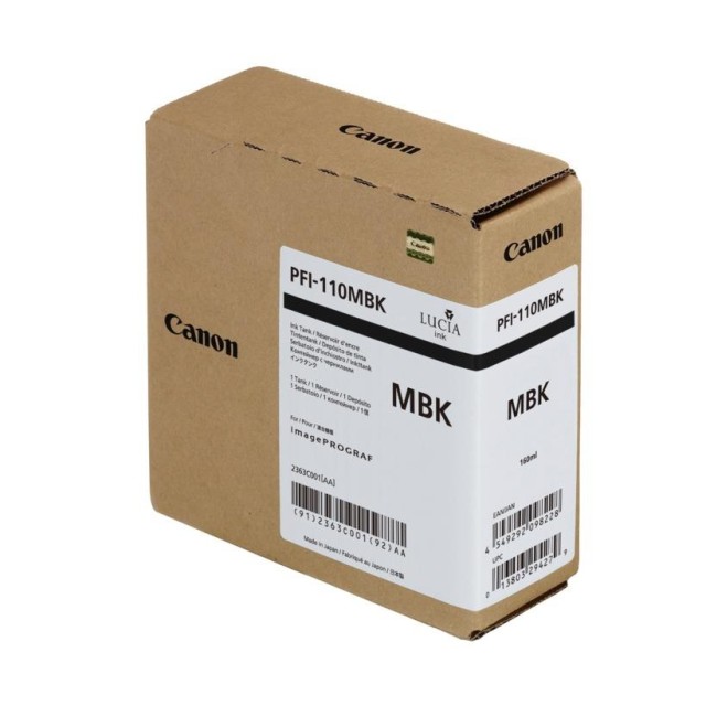 Ink Pingment Canon PFI-110MBK Matte Black 2363C001 160ml