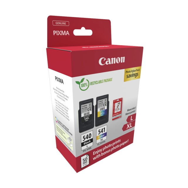 Canon Μελάνι Inkjet PG-540L, CL-541XL Ph.Value Pack