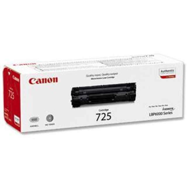 Toner Laser Canon Crtr All in One 725 Black - 1.6K Pgs