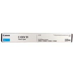 Toner Copier Canon C-EXV51C Cyan -60K Pgs