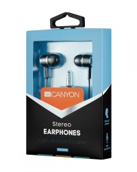 Canyon Stereo headphones with mic, 3.5mm BLACK - CNE-CEPM01B