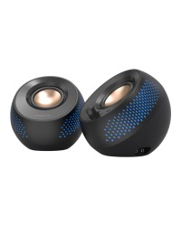 Creative Pebble X Ηχεία Υπολογιστή 2.0 με RGB Φωτισμό και Bluetooth 30W Μαύρο
