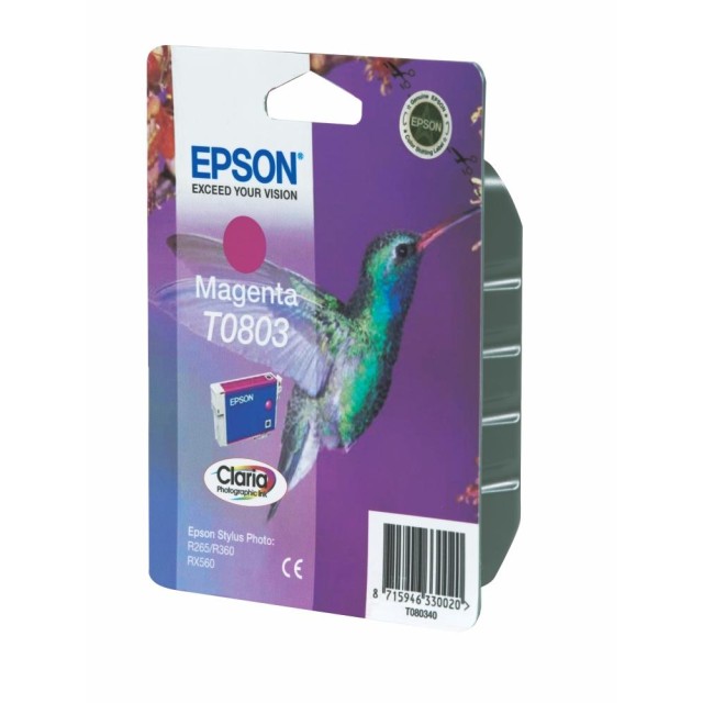 Ink Epson T0803 C13T08034020 Magenta Crtr - 440Pgs