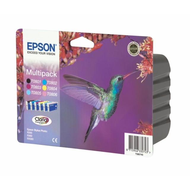 Ink Epson T0807 C13T08074020 Multipack 6 Colours