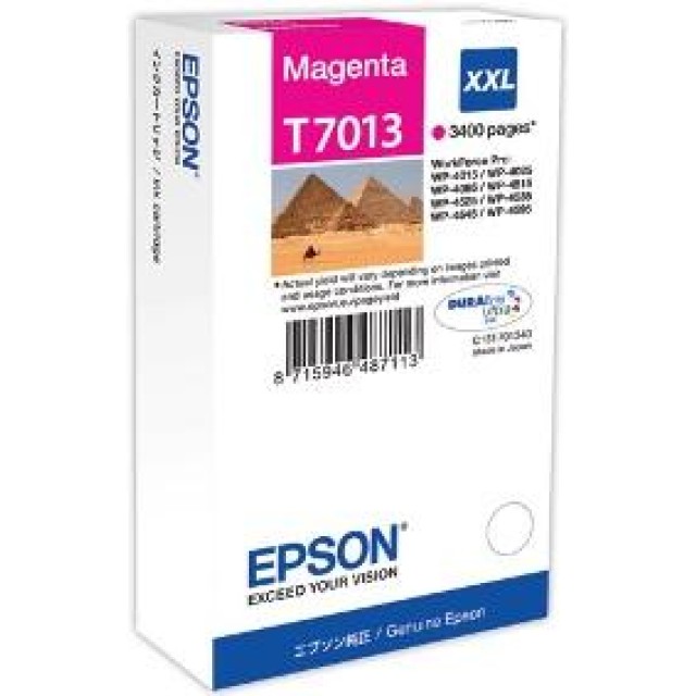 Ink Epson T70134010 Magenta with pigment ink -Size XXL 3.4k pages