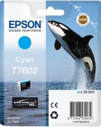 Ink Epson T7602 C13T76024010 Ultrachrome HD Cyan - 26ml